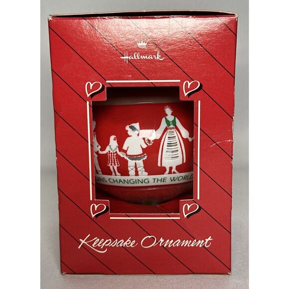 Hallmark Christmas Keepsake Glass Ornament 1988 SPIRIT OF CHRISTMAS - Picture 2 of 6